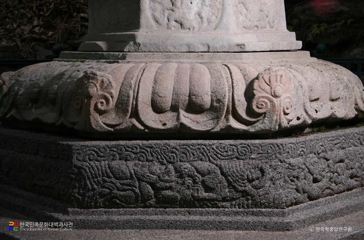 구례 연곡사 북 승탑 중 기단부 문양