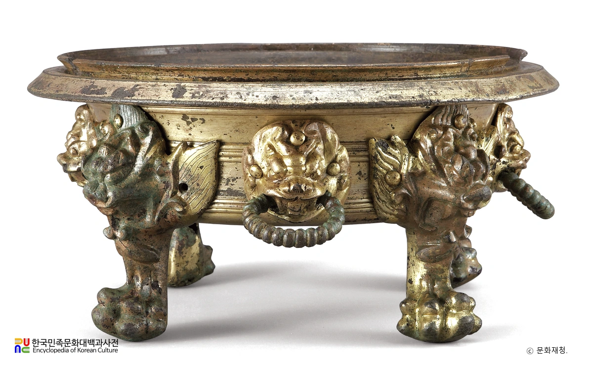 익산 미륵사지 금동향로의 몸체