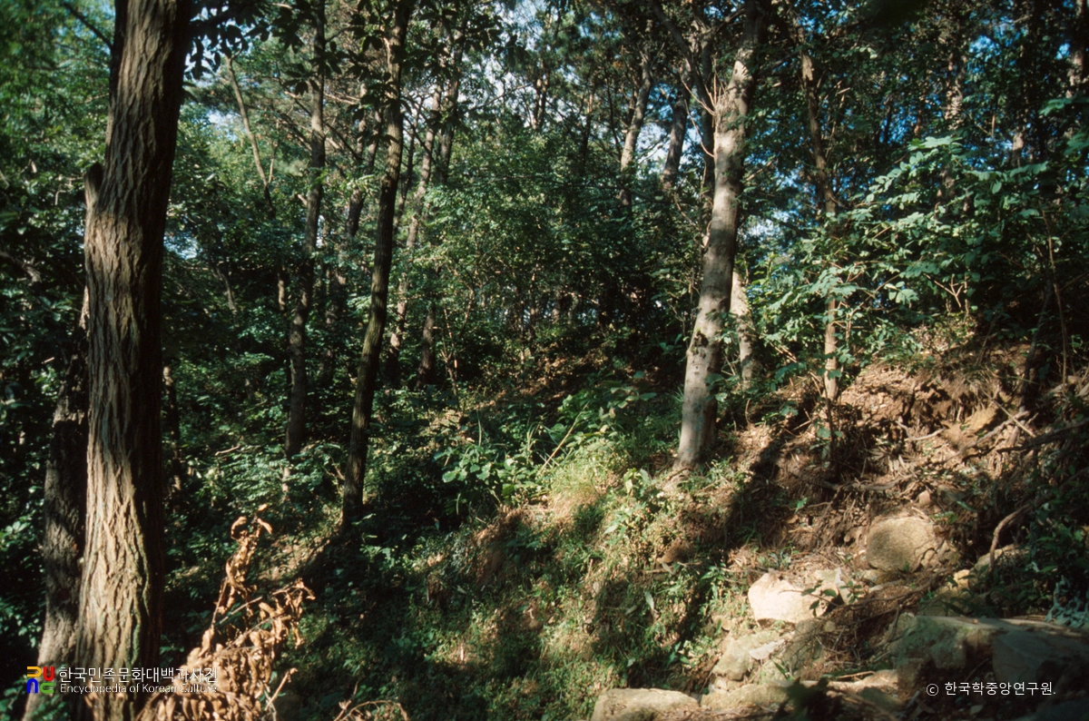 서산 북고산성 전경
