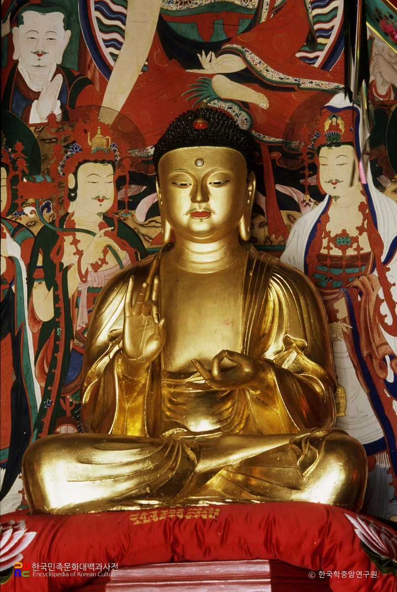 화성 봉림사 목조 아미타여래 좌상