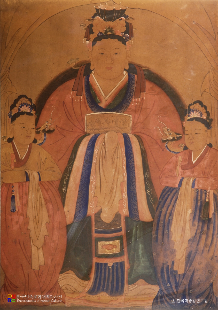 국사당 무신도 중 민중전