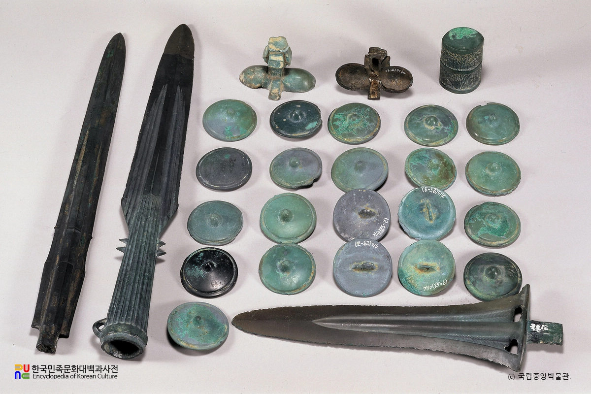 경주 죽동리 청동기 일괄
