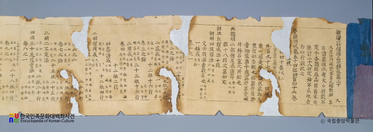 초조본 신찬일체경원품차록 권20