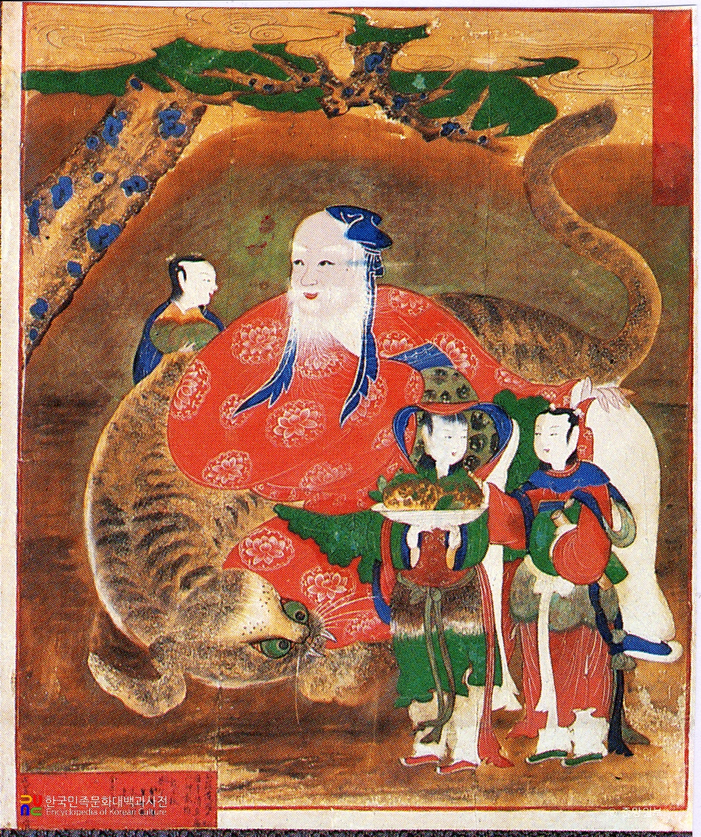 순천 송광사 산신도