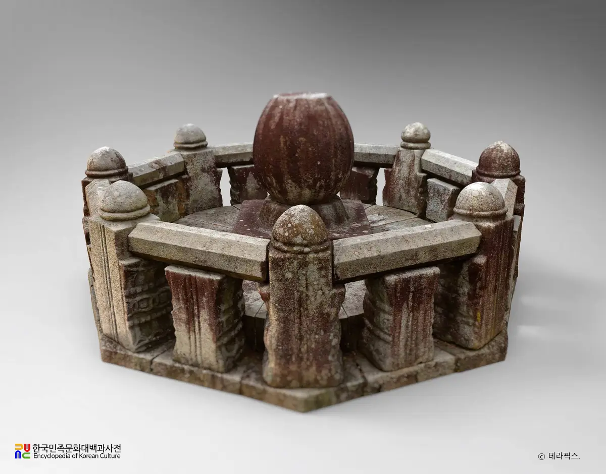 청주 영조 태실 우주석 전경