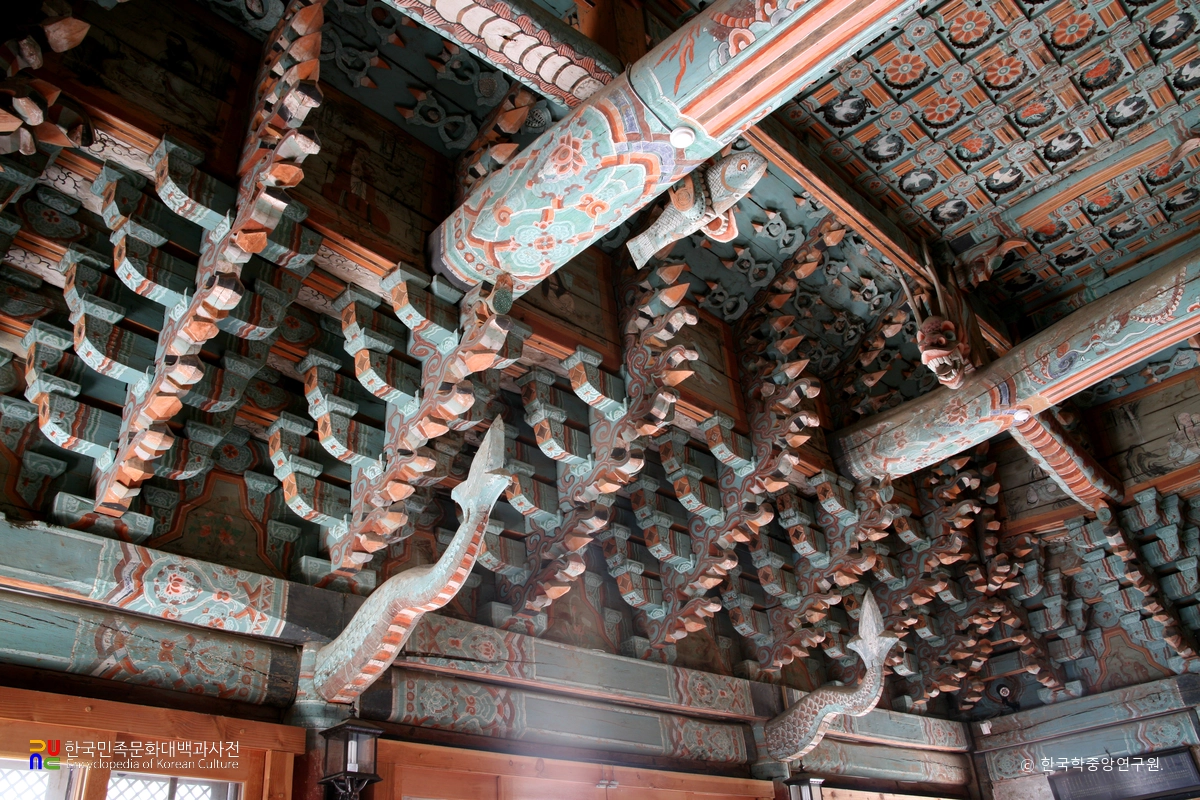 나주 불회사 대웅전 상부가구