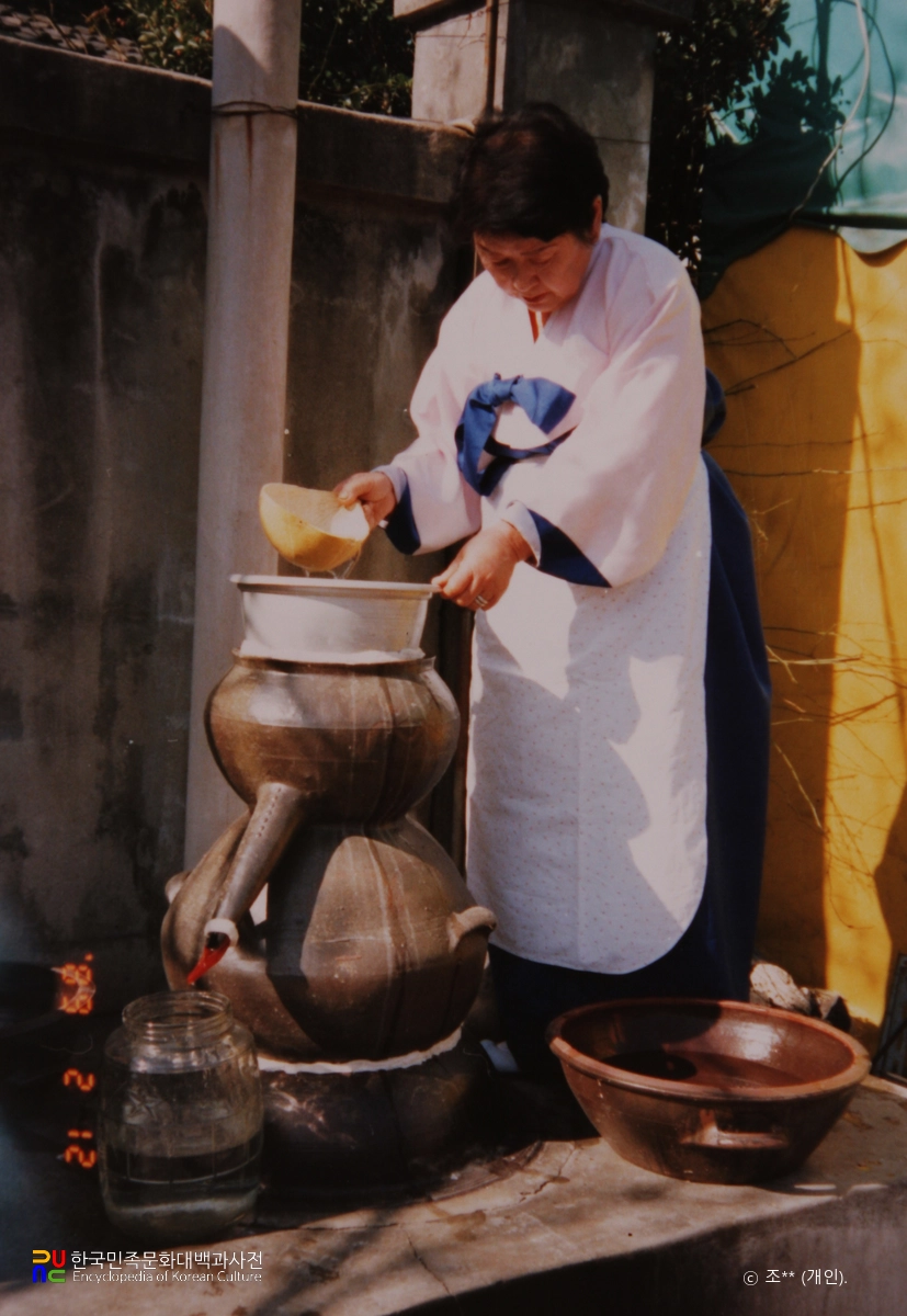 안동소주 / 소주 내리기