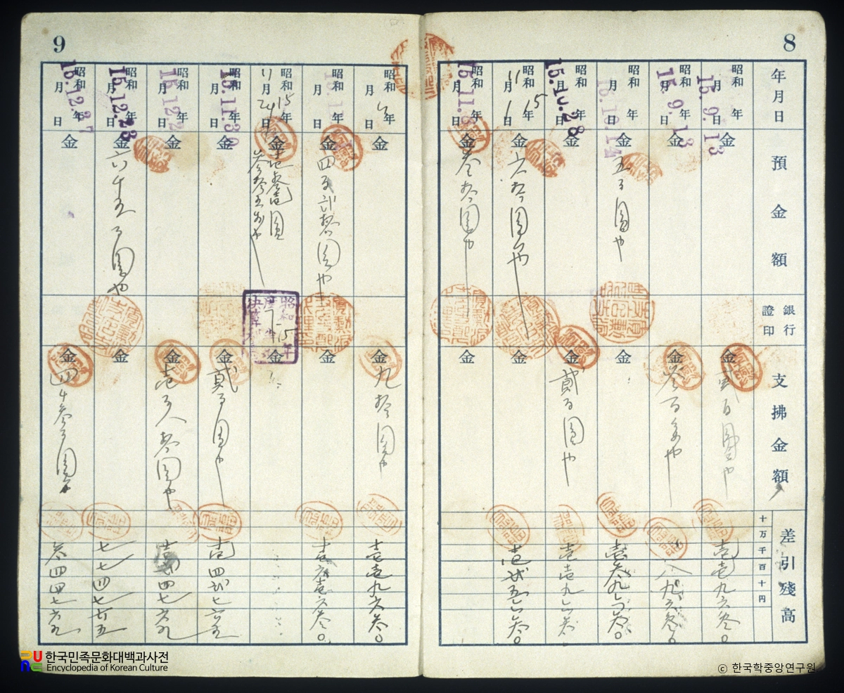 특별당좌예금통장
