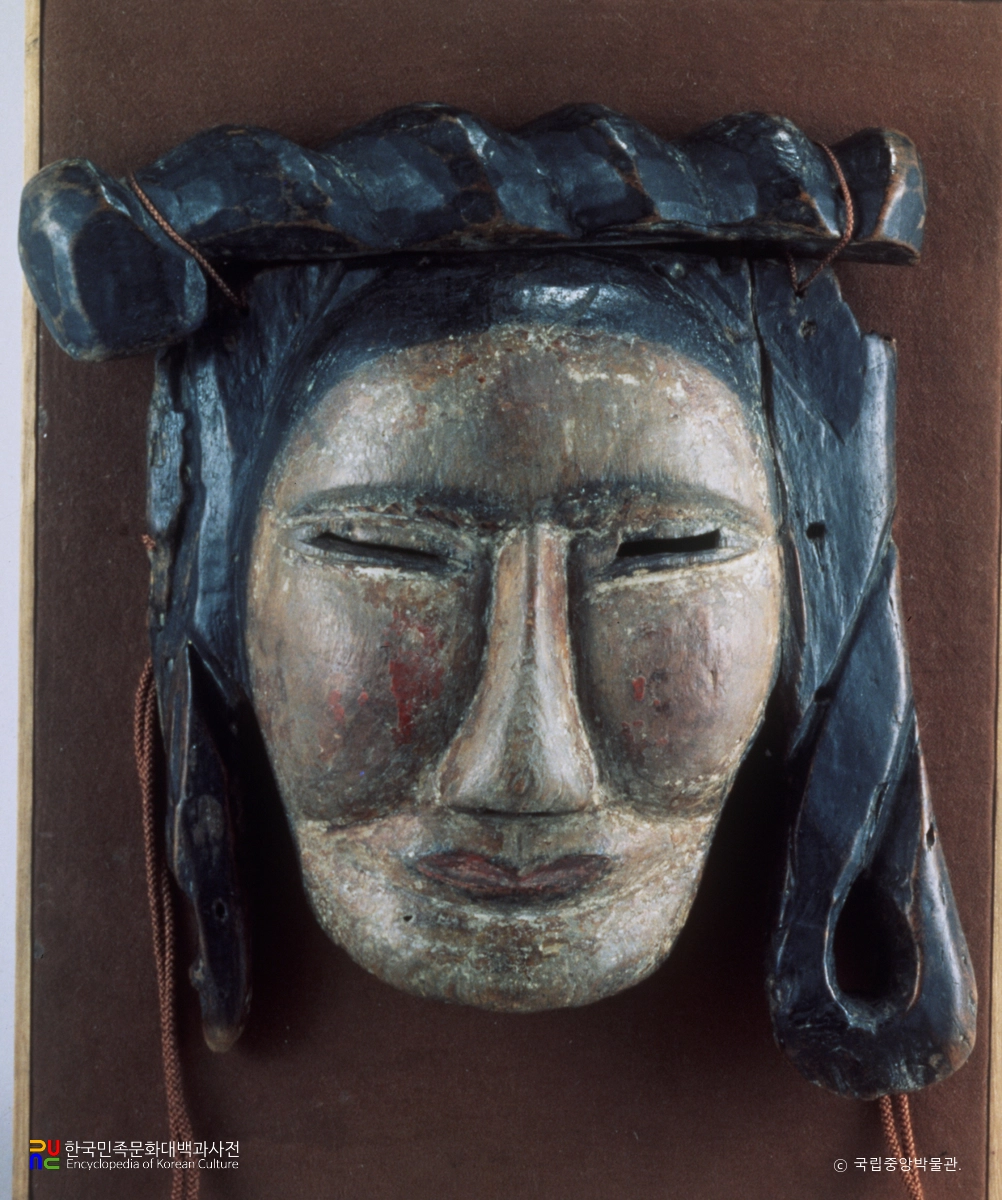 하회탈 및 병산탈 중 하회탈 - 각시탈