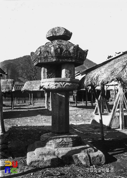 나주 서성문 안 석등 정측면