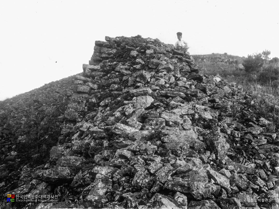 목마산성 성벽 단면