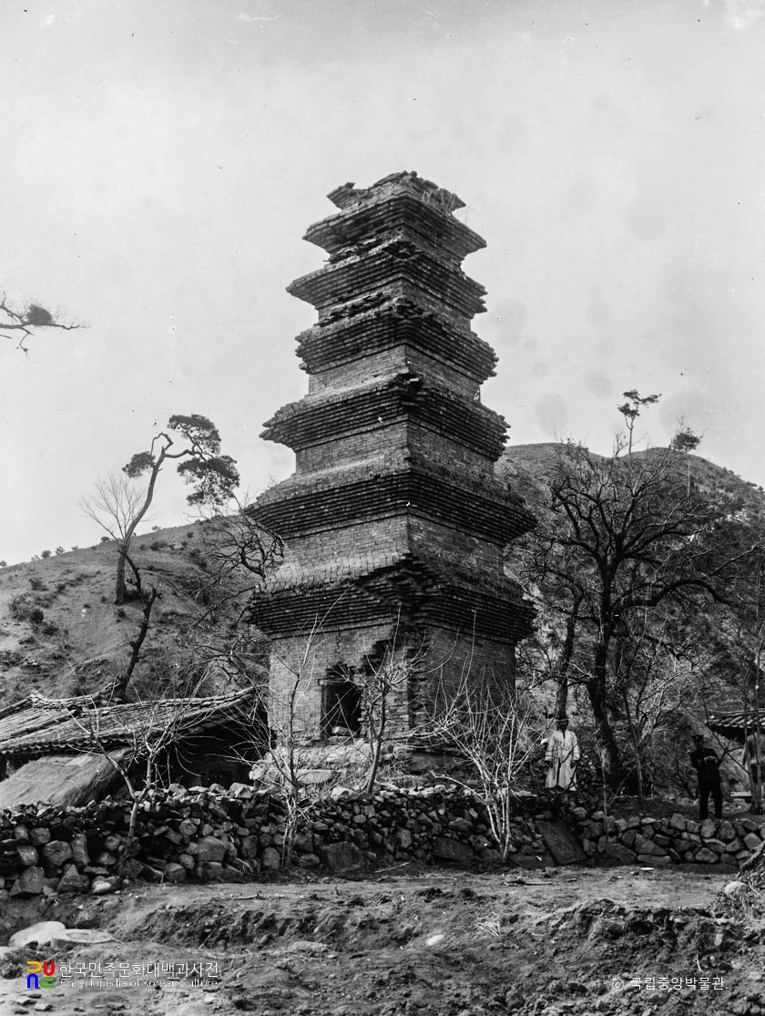 안동 법흥사지 칠층전탑 전경