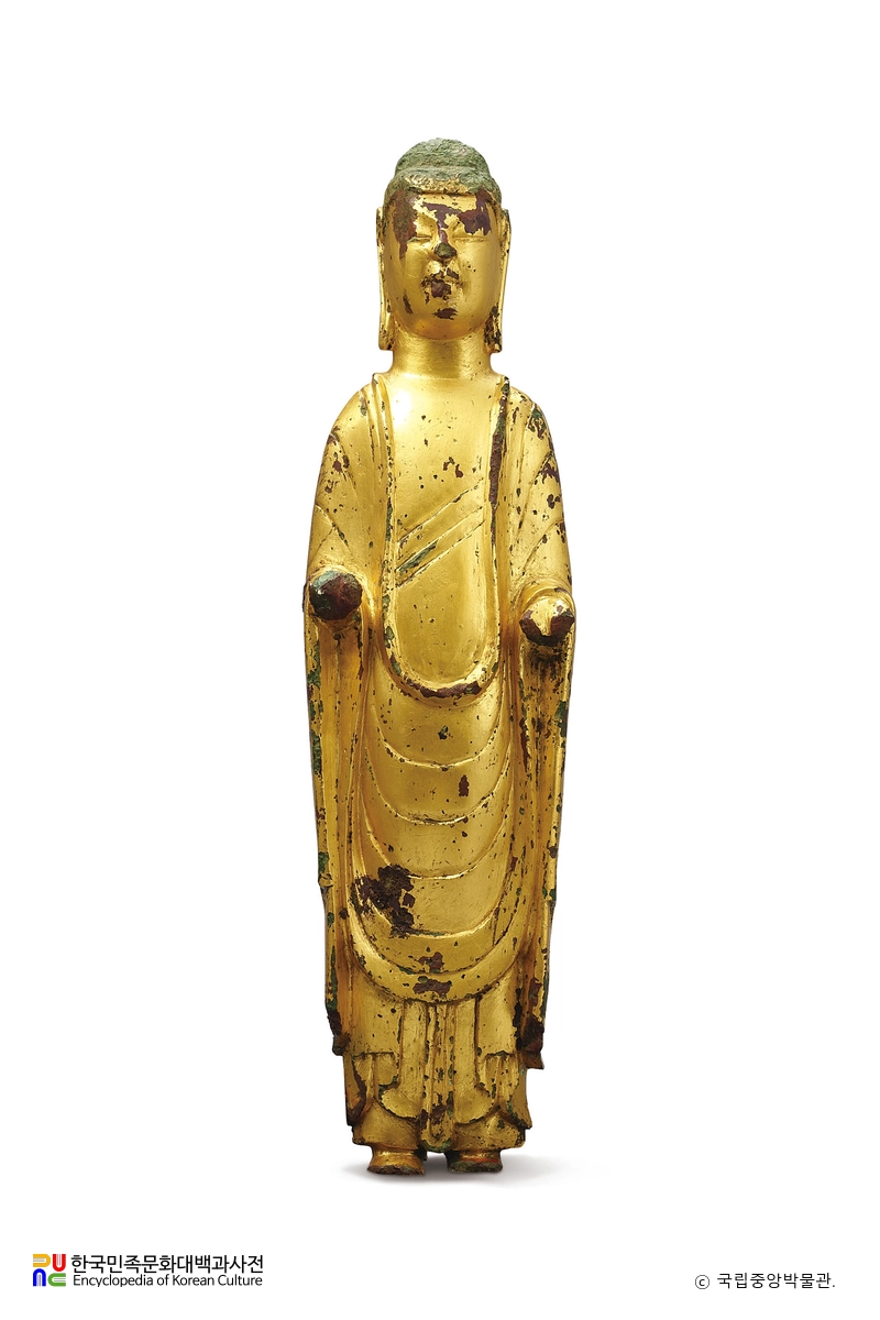 양평 신화리 금동여래입상