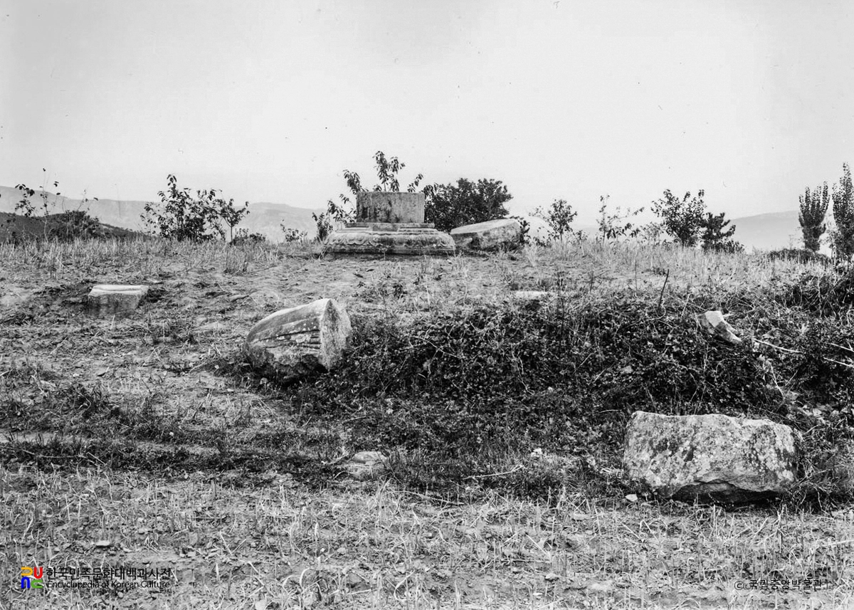 포항 법광사지 금당지 근경