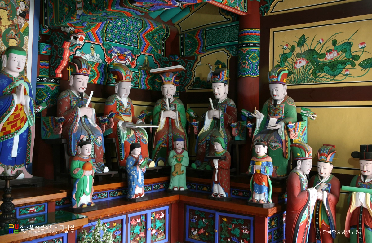 진도 쌍계사 시왕전 목조지장보살상