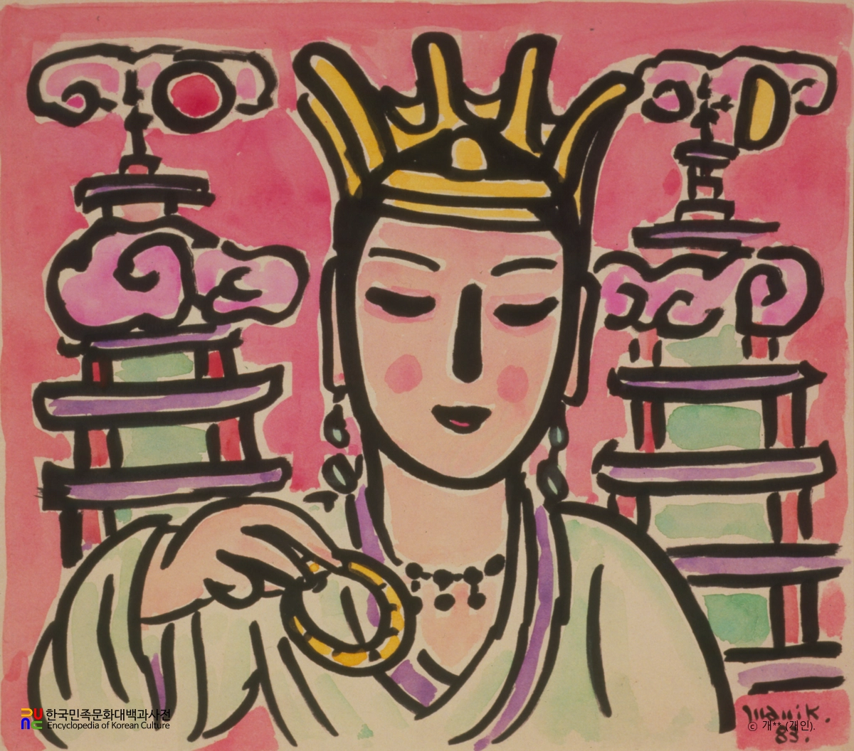 이만익의 선덕여왕도