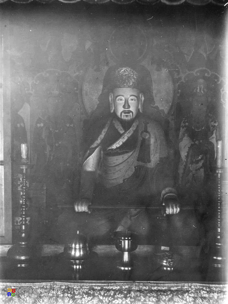 경기 장단 화장사 지공선사상, 뒷면의 불화