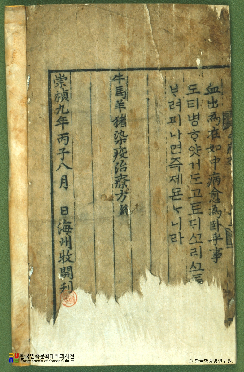 우마양저염역병치료방