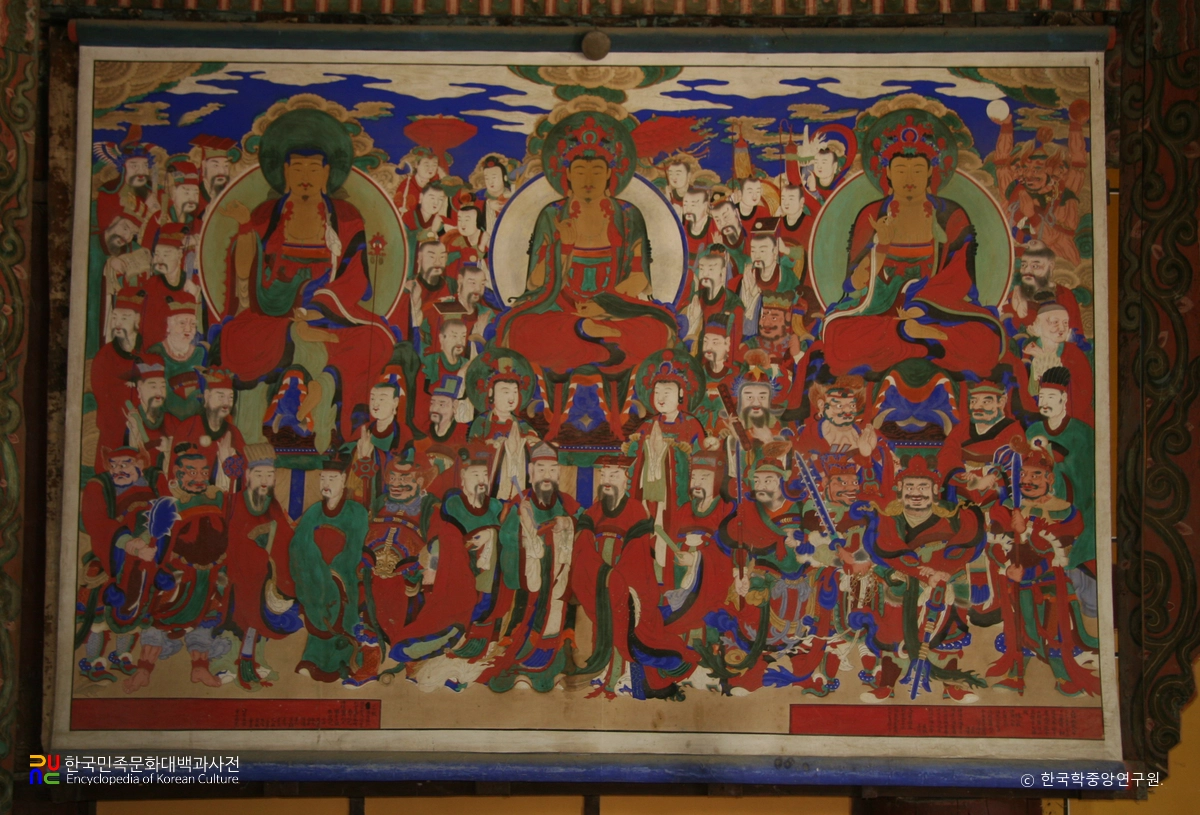 김천 직지사 대웅전 삼장보살도