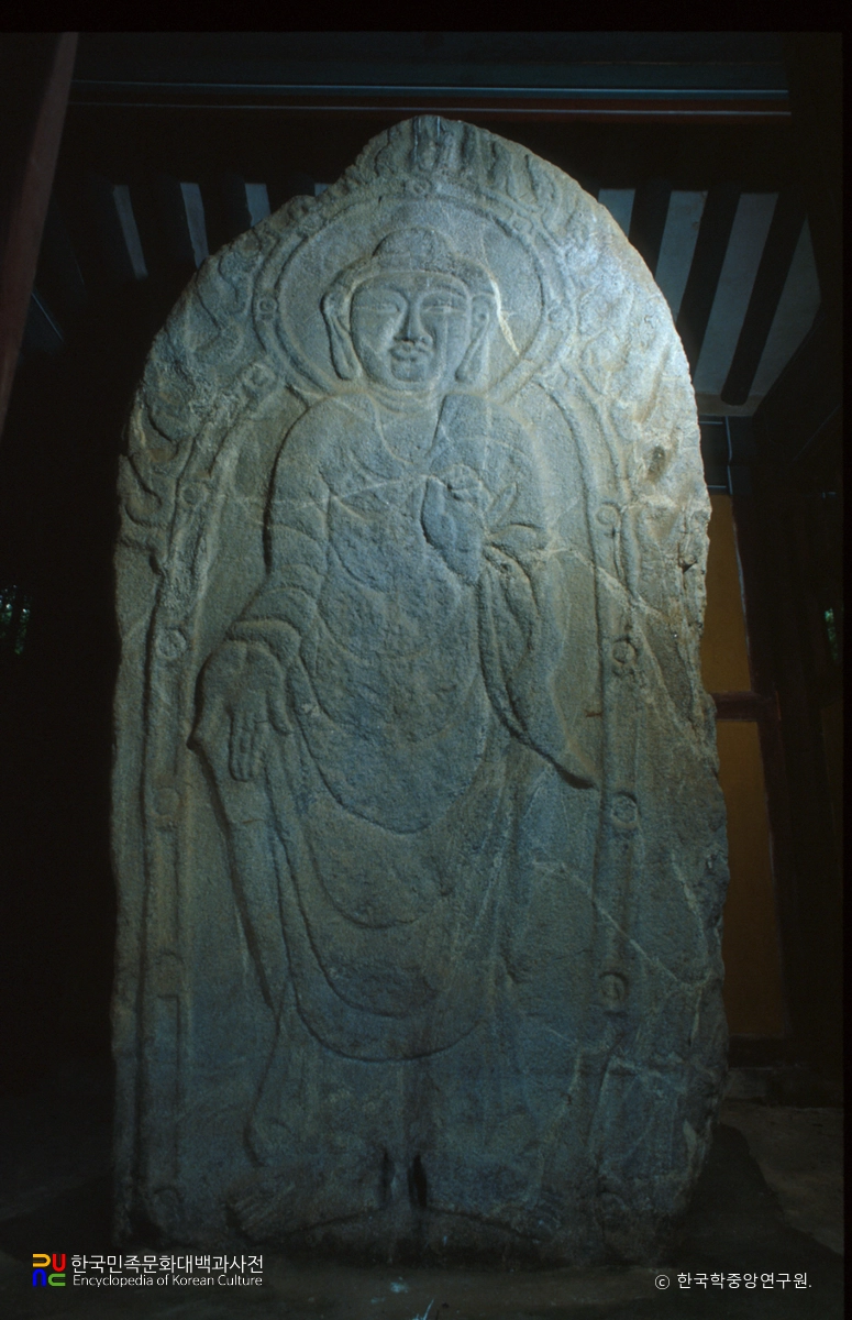 강화 장정리 석조 여래 입상