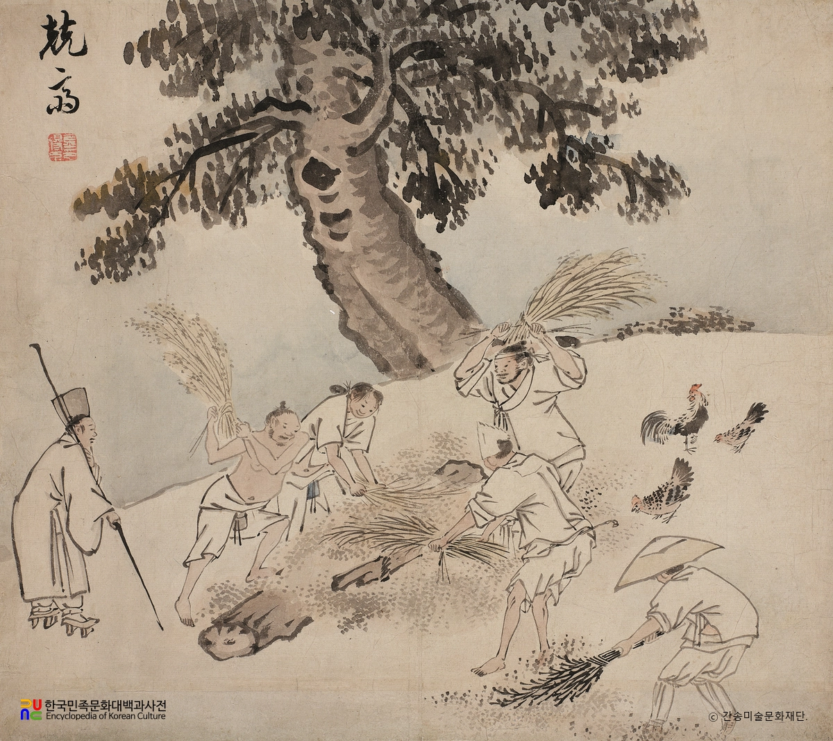 추수타작(김득신 작)