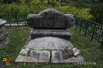 밀양 영원사지 보감국사 묘응탑비 귀부 후면