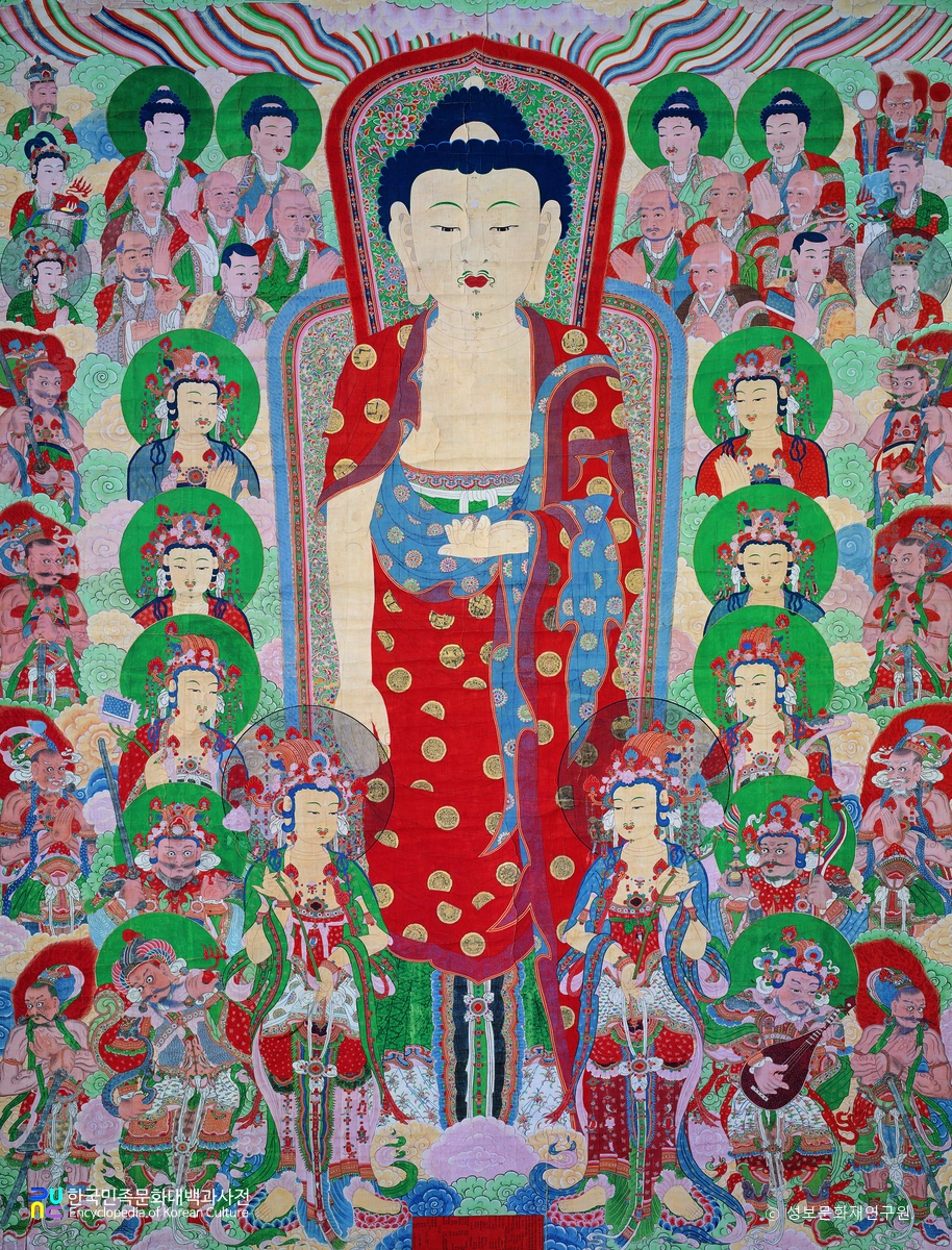 문경 김룡사 영산회 괘불도