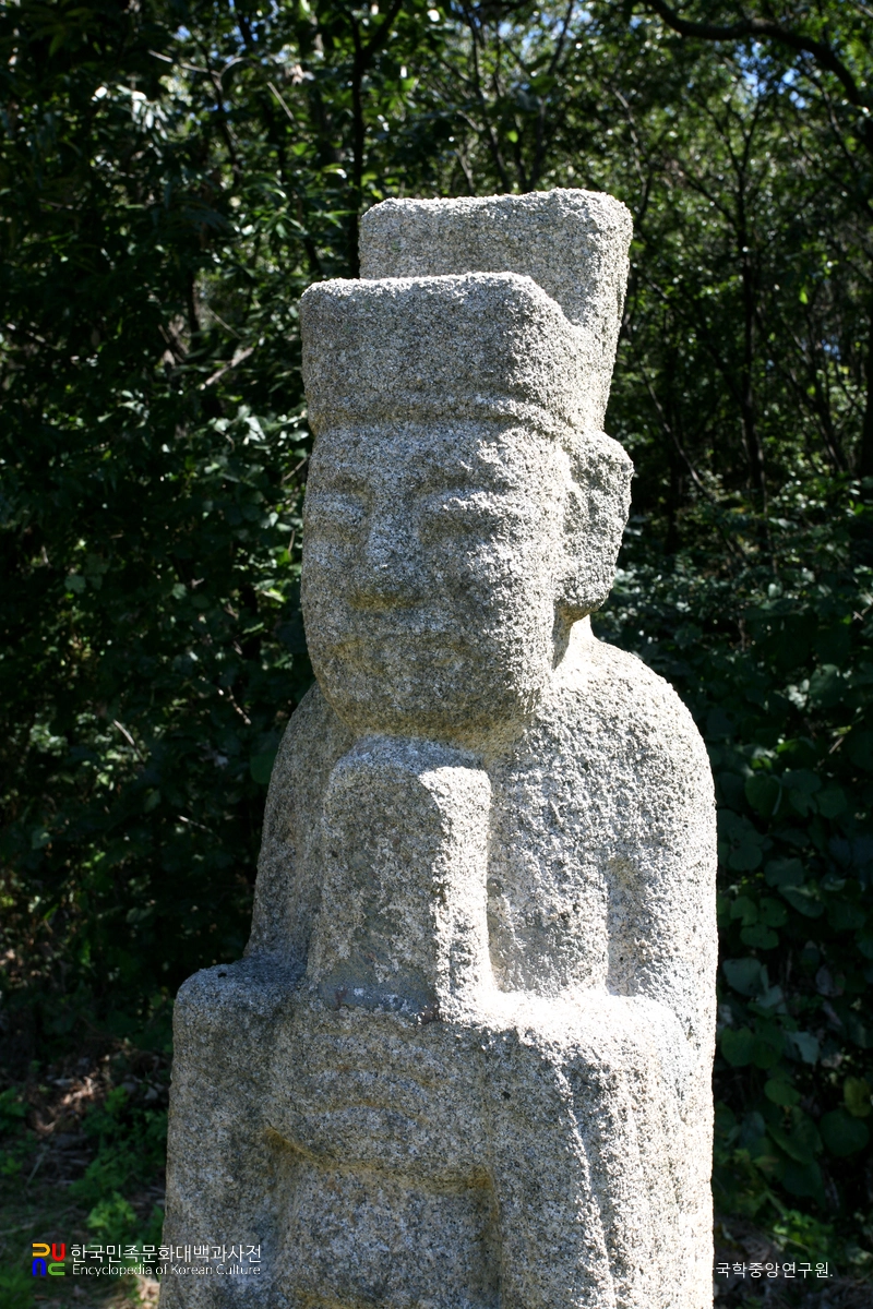 김상헌 선생 묘 문인석