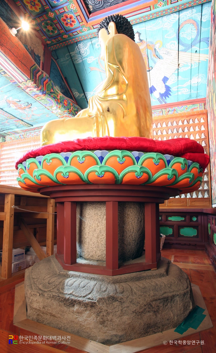 부산 범어사 석조연화대좌 하대석