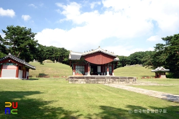 구리 동구릉 중 조선 문종과 현덕왕후 현릉 전경