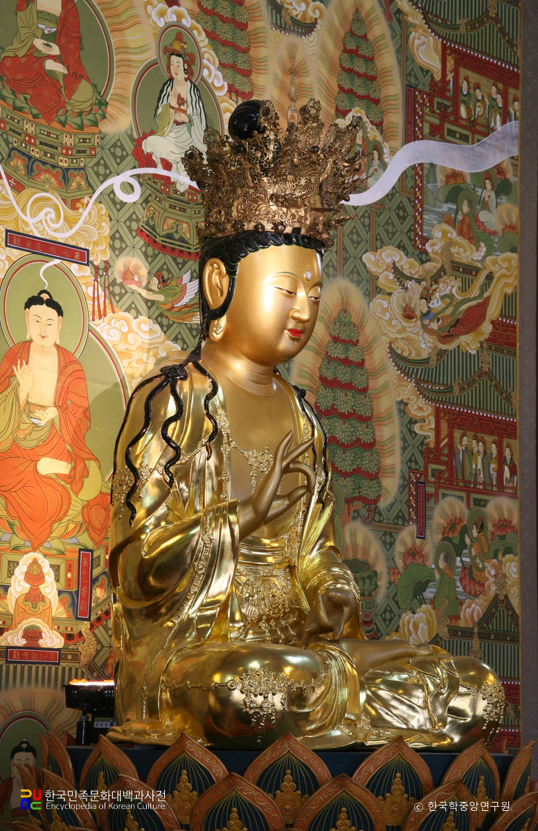 안동 보광사 목조관음보살좌상 측면