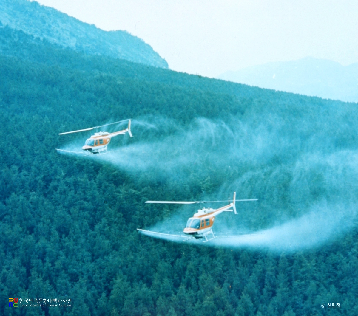 산림 병충해 항공방제
