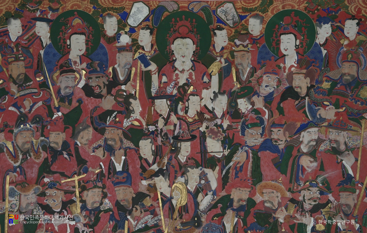 범어사 대웅전 제석신중도