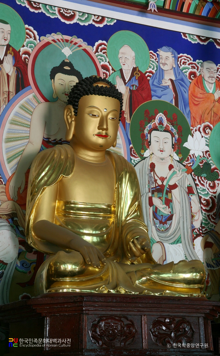 군산 은적사 석가여래삼존상 / 석가