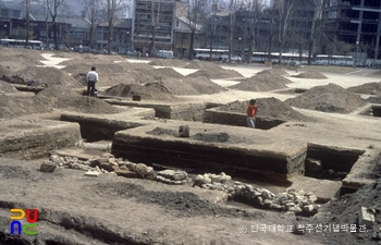 경희궁지 발굴 장면