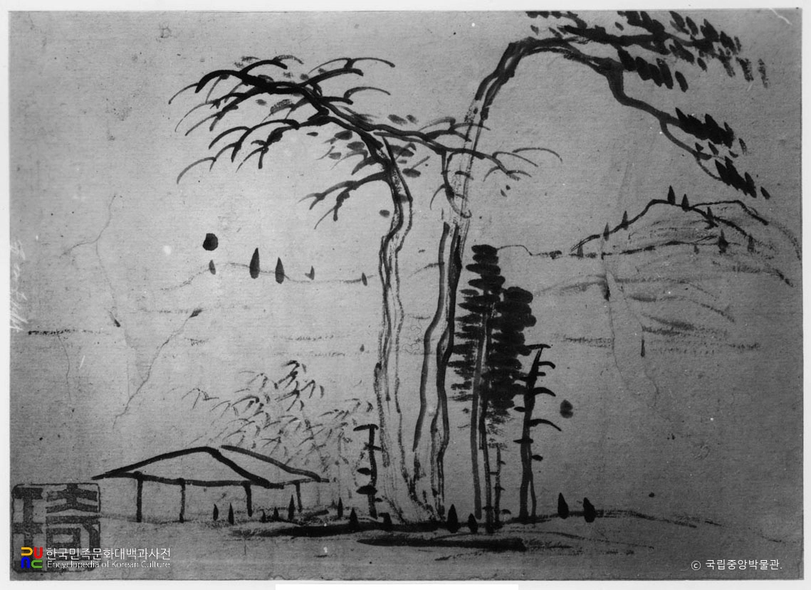 전기필 산수화첩