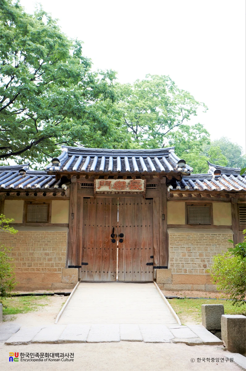 창덕궁 연경당 장락문