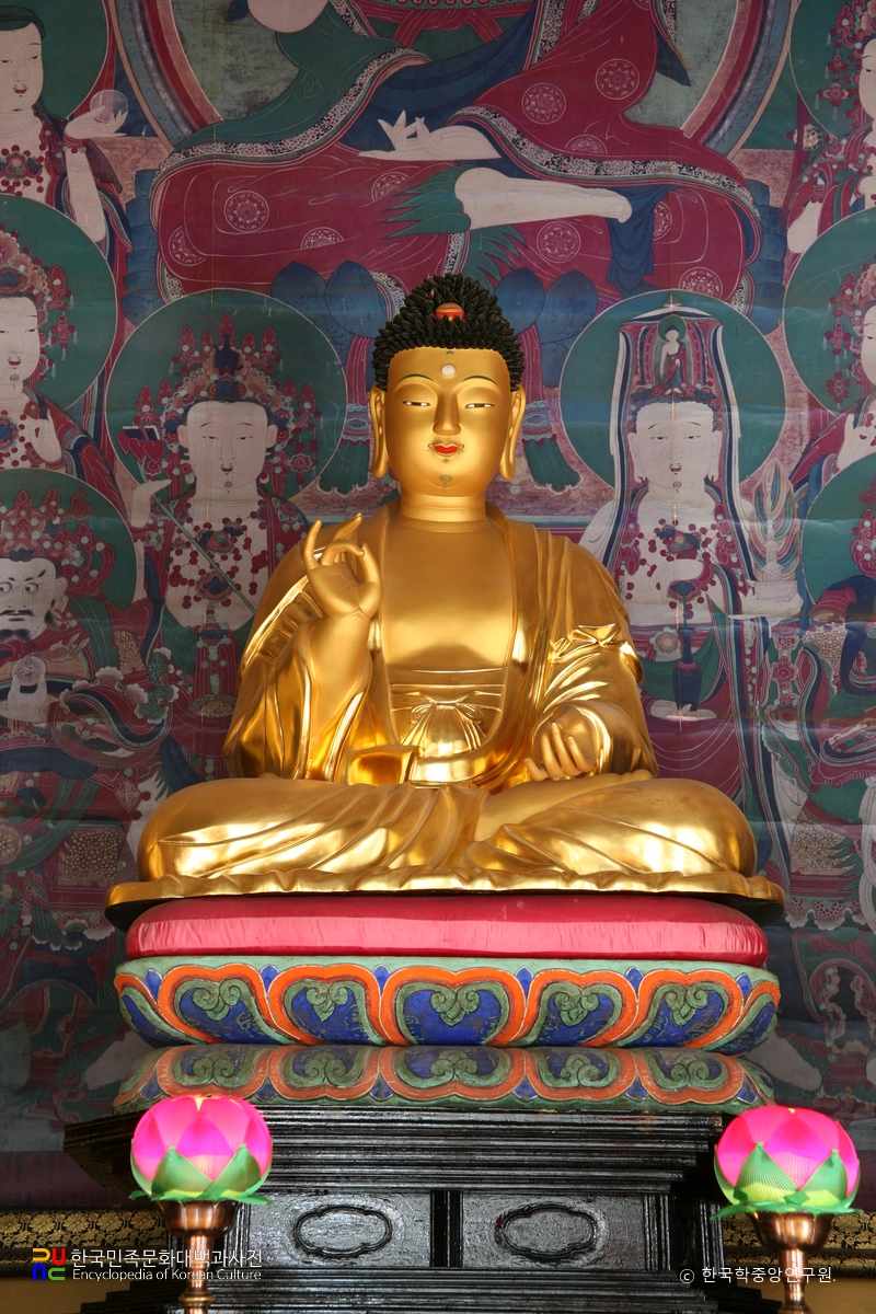 하동 쌍계사 목조석가여래삼불좌상 및 사보살입상