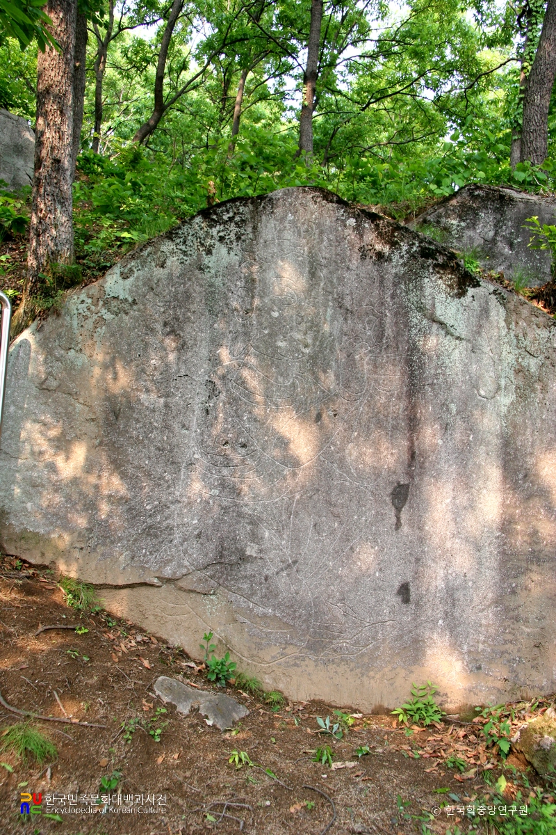 원주 평장리 마애 공양 보살상